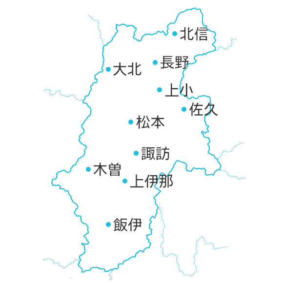 地図：長野県